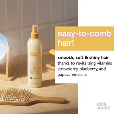 milk shake Leave-In Conditioner Spray Detangler for Natural Hair - Protects Color Treated Hair and Hydrates Dry Hair For Soft and Shiny Straight or Curly Hair, 11.8 Fl Oz - Image 5