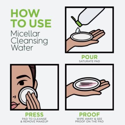 Garnier Micellar Water for Oily Skin, Facial Cleanser & Makeup Remover, Mattifying, For All Skin Types, Vegan, Cruelty Free, 13.5 Fl Oz (400mL), 1 Count - Image 7