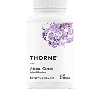 THORNE Adrenal Cortex – Bovine Adrenal Cortex Supplement for Cortisol Management – Support Healthy Adrenal Gland Function, Immune System, Stress Management, Fatigue, and Metabolism – 60 Capsules