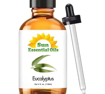 Sun Essential Oils 4oz – Eucalyptus Essential Oil – 4 Fluid Ounces – Essential Oils Eucalyptus – Eucalyptus Oil