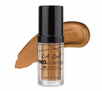 L.A. Girl Pro Coverage Liquid Foundation, Bronze, 0.95 Fl Oz