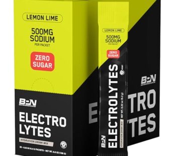 BARE PERFORMANCE NUTRITION, BPN Electrolytes Go Packs, Hydration Drink Mix Powder Packets, Lemon Lime, 30 Servings