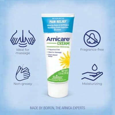 Boiron Arnicare Cream for Soothing Relief of Joint Pain, Muscle Pain, Muscle Soreness or Stiffness, and Swelling from Injury - Fast Absorbing and Fragrance-Free - 2.5 oz - Image 3