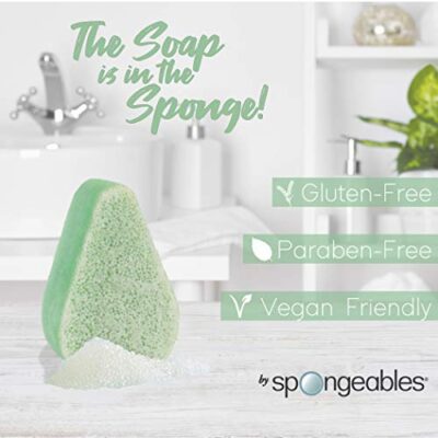 Spongeables Anti Cellulite Body Wash in a 20+ Wash Sponge, Fresh Aloe, 1 Count - Image 7