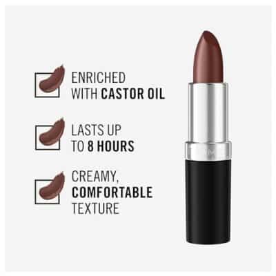 Rimmel Lasting Finish Lipstick - Up to 8 Hours of Intense Lip Color with Color Protect Technology and Exclusive Black Diamond Complex - 124 Bordeaux, .14oz - Image 3