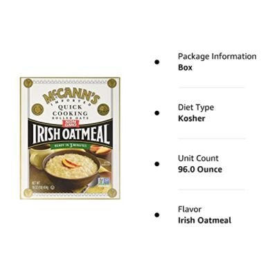 McCANN'S Irish Oatmeal, Quick Cooking Rolled Oats, 16-Ounce Boxes (Pack of 6) - Image 8