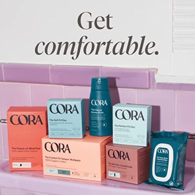 Cora Organic Applicator Tampon Multipack | 18 Regular & 18 Super Absorbency | 100% Organic Cotton, Unscented, BPA-Free Compact Applicator | Leak Protection | Packaging May Vary | 36 Total - Image 9