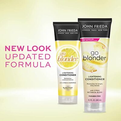 John Frieda Sheer Blonde Go Blonder Conditioner, Gradual Lightening Conditioner, 8.3 oz, with Citrus and Chamomile, featuring our BlondMend Technology - Image 2