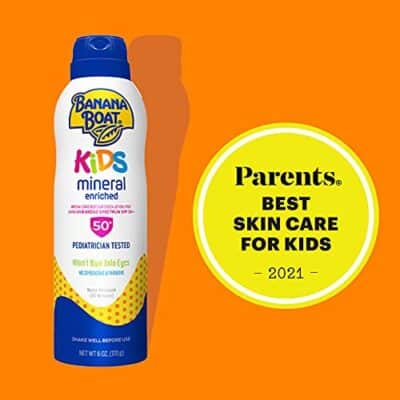 Banana Boat Kids Mineral Enriched, Broad Spectrum Sunscreen, SPF 50+, Pack of 1, 9.5 oz. - Image 9