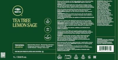 Tea Tree Lemon Sage Thickening Shampoo, Builds Body + Boosts Volume, For Fine Hair, 33.8 fl. oz. - Image 8