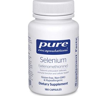 Pure Encapsulations Selenium – 200 mcg – for Healthy Cellular Function, Immune System & Antioxidant Defenses – Mineral Supplement – Vegan & Gluten Free – 180 Capsules