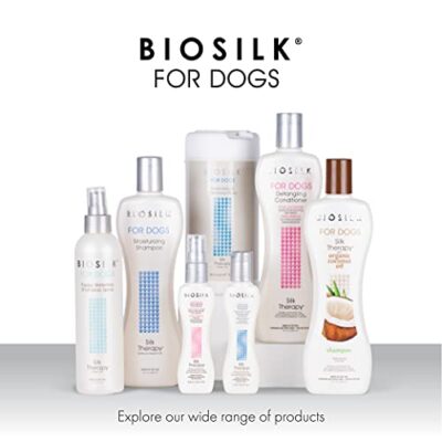 BioSilk Silk Therapy Whitening Dog Shampoo for Dogs - Pet Safe Grooming and Brightening Shampoo for a Bright White Coat - Dog Wash Enhances Shine and Softness, 12 Fl Oz - Image 6