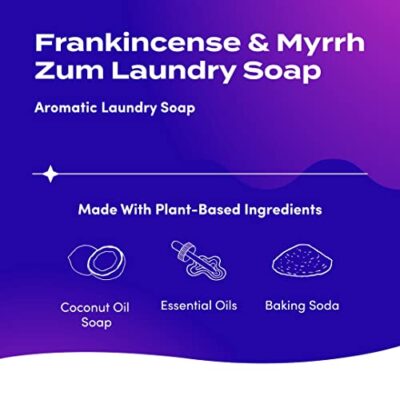 Indigo Wild Zum Clean Laundry Soap - Plant-Based Liquid Laundry Soap - Contains Baking Soda, Essential Oils & Saponified Coconut Oil - Frankincense & Myrrh Scent - 64 fl oz - Image 2