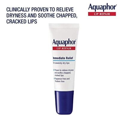 Aquaphor Lip Repair Ointment - Long-lasting Moisture to Soothe Dry Chapped Lips - .35 fl. oz. Tube - Image 9