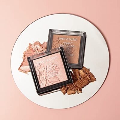 wet n wild MegaGlo Highlighting Powder, Highlighter Makeup, Shimmer Glow, Pink Rose Gold Blossom Glow - Image 15