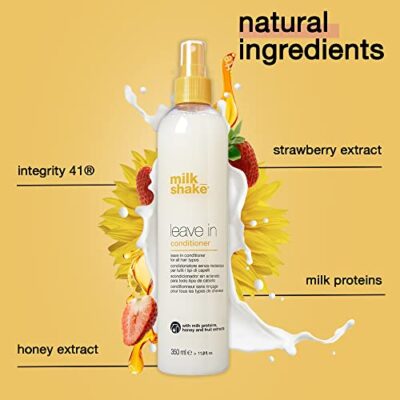 milk shake Leave-In Conditioner Spray Detangler for Natural Hair - Protects Color Treated Hair and Hydrates Dry Hair For Soft and Shiny Straight or Curly Hair, 11.8 Fl Oz - Image 6