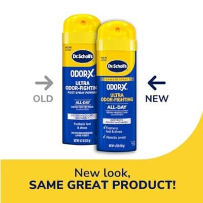 Dr. Scholl's ODOR-X ULTRA ODOR-FIGHTING POWDER SPRAY, 4.7 oz // Destroys Odors Instantly - All-Day Odor Protection - Freshens Feet & Shoes - Image 2