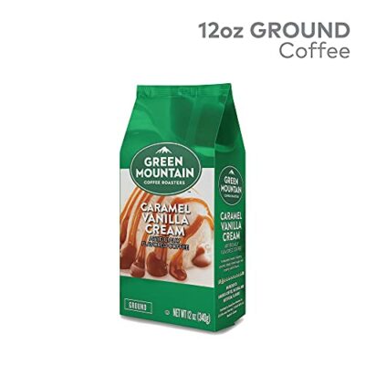 Green Mountain Coffee Roasters, Caramel Vanilla Cream, Ground Flavored Coffee, Light Roast, Bagged 12oz. - Image 2