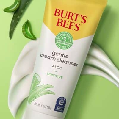 Burt's Bees Gentle Cream Cleanser with Aloe for Sensitive Skin, 98.9% Natural Origin, 6 Ounces - Image 11
