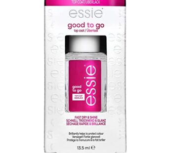 essie Nail Care, 8-Free Vegan, Good To Go Top Coat, fast dry and shine nail polish, 0.46 fl oz