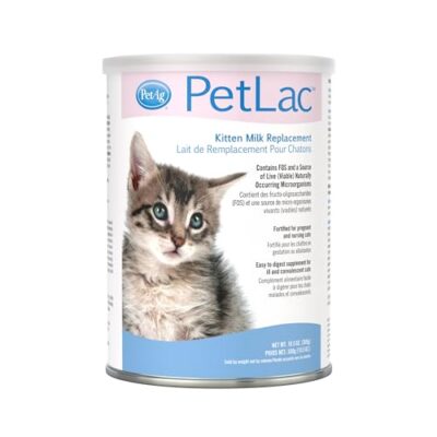 Pet-Ag PetLac Powder for Kittens - 10.5 oz - Kitten Milk Replacement Powder for Kittens Newborn to Six Weeks Old - Easy to Digest