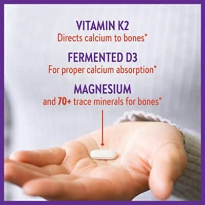 New Chapter Calcium Supplement - Bone Strength Organic Calcium with Magnesium, Vitamin D3+K2, 70+ Trace Minerals for Bone Health, Gluten Free, Easy to Swallow - 180 Slim Tablets - Image 4