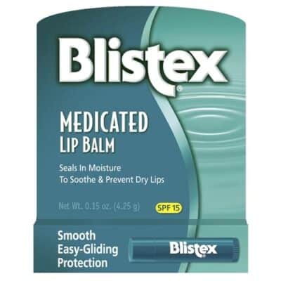 Blistex Medicated Lip Balm, 0.15 Ounce, (Pack of 24) ? Prevent Dryness & Chapping, SPF 15 Sun Protection, Seals in Moisture, Hydrating Lip Balm, Easy Glide Formula for Full Coverage
