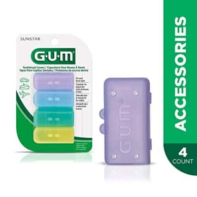 GUM-152RF Toothbrush Covers for Travel, Home, or Camping, 4 Covers - Image 2