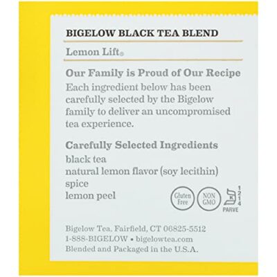 Bigelow, Black Tea, Lemon Lift, 20 Tea Bags, 1.37 oz (38 g) - Image 6