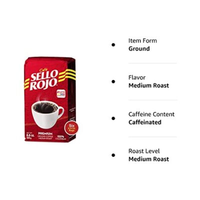 Sello Rojo, Tradicional Medium Roast Ground Coffee Bricks, 8.8 oz, Pack of 6 - Image 6