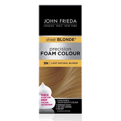 John Frieda Blonde Permanent Precision Foam Hair Color, Blonde Hair Dye, 9N Light Natural Blonde Hair Color Kit, 1 Application - Image 12