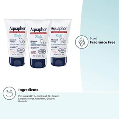 Aquaphor Baby Healing Ointment, Advanced Therapy for Chapped Cheeks and Diaper Rash, 3 Ounce (Pack of 3) - Image 9