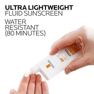 La Roche-Posay Anthelios Light Fluid Facial Sunscreen SPF 60 | Lightweight Sunscreen For Face | Fluid Texture | Broad Spectrum SPF + Antioxidants | Oil Free & Oxybenzone Free | Travel Size 1.7 Fl. Oz. - Image 3