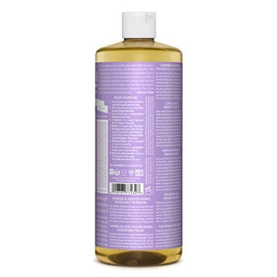 Dr. Bronner's - Pure-Castile Liquid Soap (Lavender, 32 ounce) - Made with Organic Oils, 18-in-1 Uses: Face, Body, Hair, Laundry, Pets and Dishes, Concentrated, Vegan, Non-GMO - Image 2