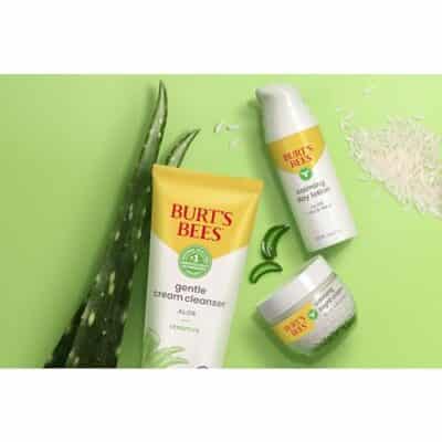 Burt's Bees Gentle Cream Cleanser with Aloe for Sensitive Skin, 98.9% Natural Origin, 6 Ounces - Image 15