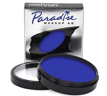 Mehron Makeup Paradise Makeup AQ Pro Size | Stage & Screen, Face & Body Painting, Special FX, Beauty, Cosplay, and Halloween | Water Activated Face Paint & Body Paint 1.4 oz (40 g) (Dark Blue)