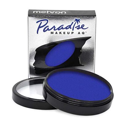 Mehron Makeup Paradise Makeup AQ Pro Size | Stage & Screen, Face & Body Painting, Special FX, Beauty, Cosplay, and Halloween | Water Activated Face Paint & Body Paint 1.4 oz (40 g) (Dark Blue)