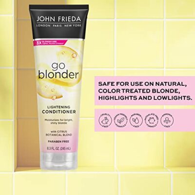 John Frieda Sheer Blonde Go Blonder Conditioner, Gradual Lightening Conditioner, 8.3 oz, with Citrus and Chamomile, featuring our BlondMend Technology - Image 5