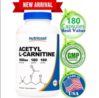 Nutricost Acetyl L-Carnitine 500mg, 180 Capsules - Non-GMO and Gluten Free - Image 6