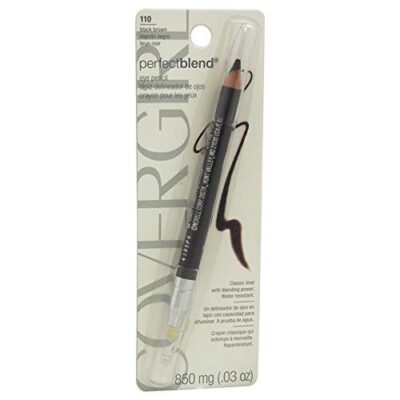 COVERGIRL Perfect Blend Eyeliner Pencil, Black Brown, 1 Count, .03 Oz, Eyeliner Pencil with Blending Tip For Precise or Smudged Look (Packaging May Vary)