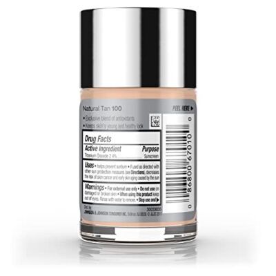 Neutrogena Healthy Skin Liquid Makeup Foundation, Broad Spectrum SPF 20 Sunscreen, Lightweight & Flawless Coverage Foundation with Antioxidant Vitamin E & Feverfew, Natural Tan, 1 fl. oz - Image 12