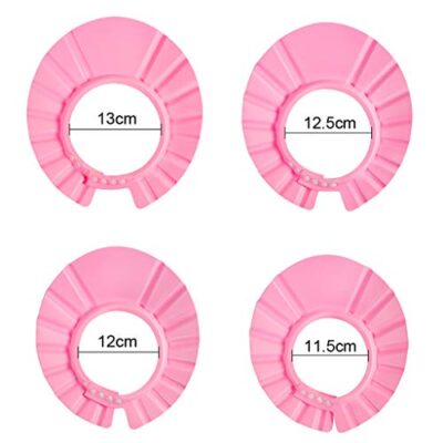 EWIN(R) 4pcs Soft Adjustable Baby Kids Children Shampoo Bath Bathing Shower Cap Hat Wash Hair Shield Hat - Image 2