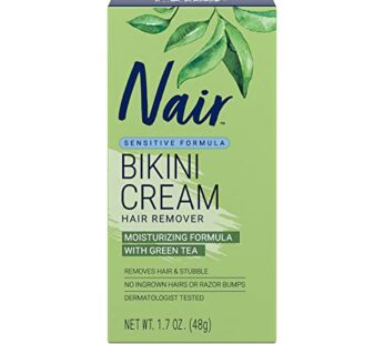 Nair Bikini Cream with Green Tea Sensitive Formula, 1.7 Ounce