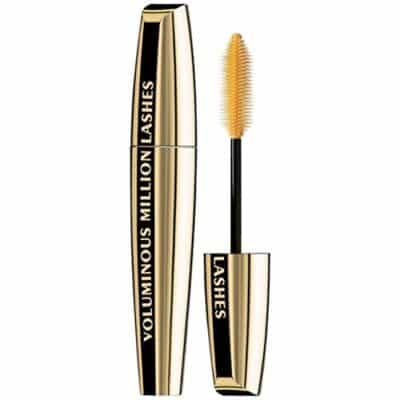 L?Oreal Paris Makeup Voluminous Million Lashes Mascara, Volumizing Collagen Infused Eye Makeup, Amplifying Mascara Brush, Washable, Black Brown, 0.3 Fl Oz., 1 Count