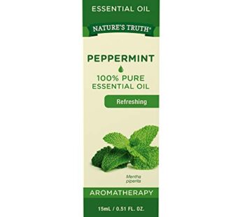 Nature’s Truth Aromatherapy 100% Pure Essential Oil, Peppermint, 0.51 Fluid Ounce