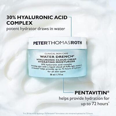 Peter Thomas Roth | Water Drench Hyaluronic Cloud Cream | Hydrating Moisturizer for Face, Up to 72 Hours of Hydration for More Youthful-Looking Skin, Fragnance Free, 1.69 Fl Oz - Image 11