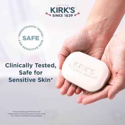 Kirk's Castile Bar Soap Clean Soap for Men, Women & Children| Premium Coconut Oil | Sensitive Skin Formula, Vegan | Original Fresh Scent | 4 oz. Bars - 3 Pack - Image 4