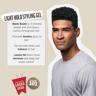 American Crew Men's Hair Gel, Light Hold, Non-Flaking Styling Gel, 13.1 Fl Oz - Image 2