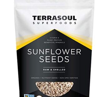 Terrasoul Superfoods Organic Hulled Sunflower Seeds, 2 Pounds