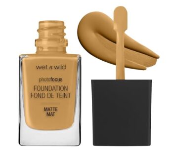 wet n wild Photo Focus Matte Liquid Foundation Amber Beige, Vegan & Cruelty-Free